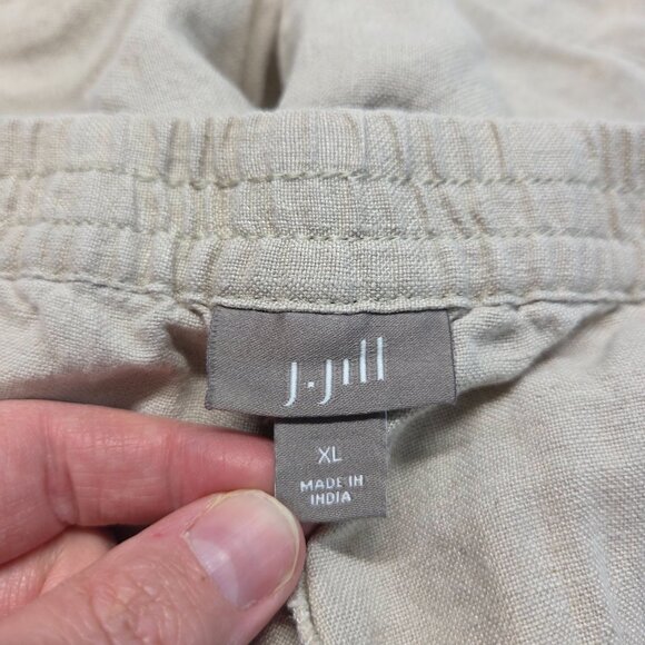 J. Jill Extra Large 100% Linen Elastic Waist Pull On Lightweight Summer Shorts - Picture 8 of 10